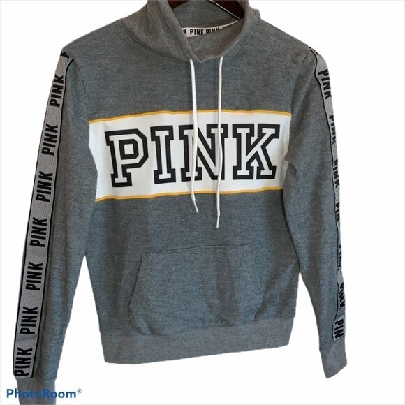 Victoria's Secret PINK Funnel Neck Pullover Hoodie Size XS - Picture 3 of 9